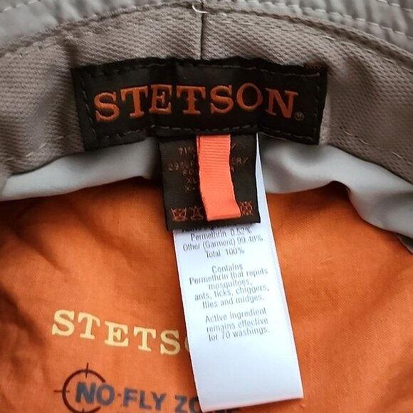 STETSON Unisex No Fly Zone Sun Guard Insect Repellent Beige Khaki Hat - Picture 12 of 16